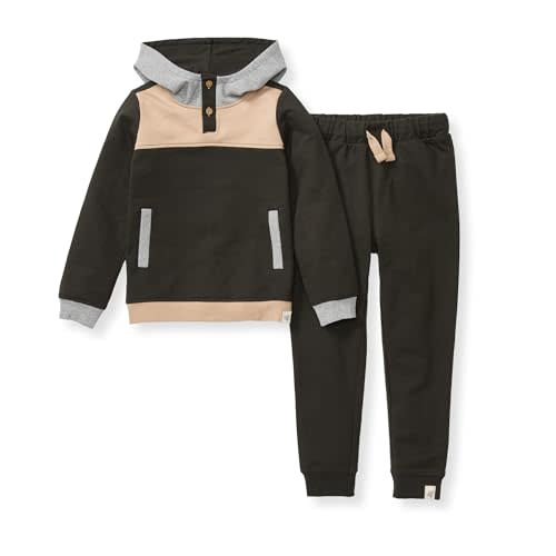 Burt's Bees Baby baby-boys Shirt and Pant Set, Top & Bottom Outfit Bundle, 100% Organic Cotton