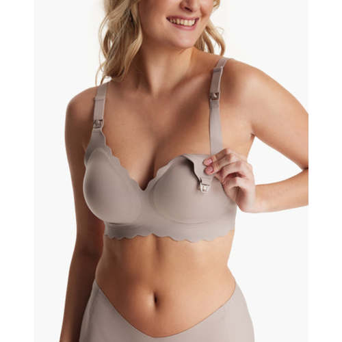 Jelly Strip - Seamless Floral Push up Nursing Bra -YN46