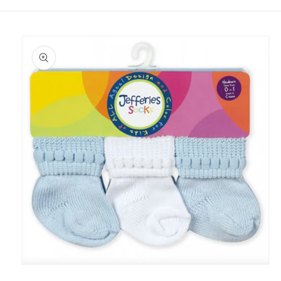 Jefferies Socks- Blue/ White – Littles on 5th