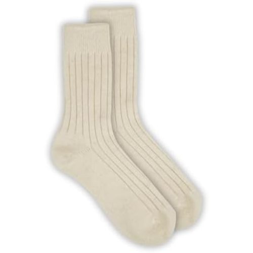 92% Merino Wool Socks Crew Cozy Heavyweight Hiking Travel Outdoor Super- Soft Socks, 100% Made in Mongolia