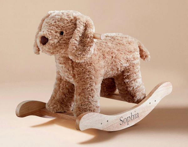 Labradoodle Plush Nursery Rocker