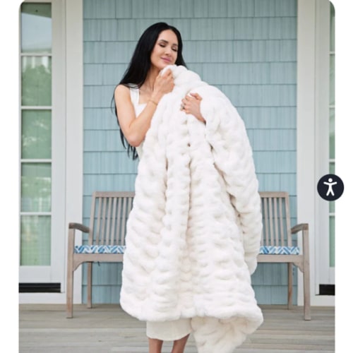 Cream Hugs Blanket | Minky Couture