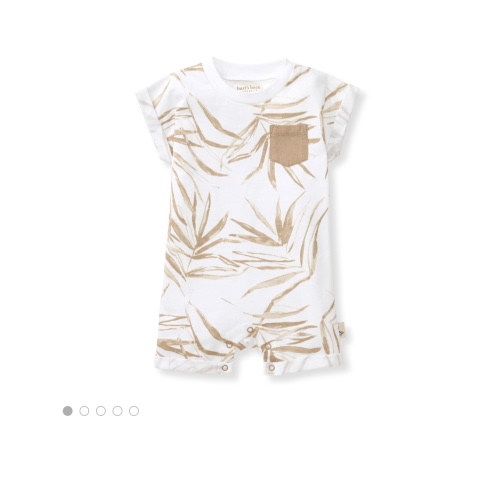 Shady Palms Organic Baby Boy Romper 0-3 month