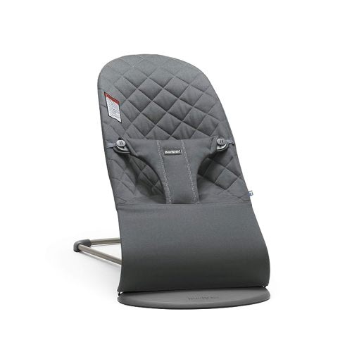 BabyBjörn Bouncer Bliss, Cotton, Classic Quilt, Anthracite - Baby Seat