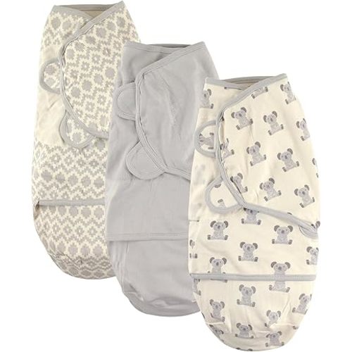 Hudson Baby Unisex Baby Cotton Swaddle Wrap, Koala, 0-3 Months