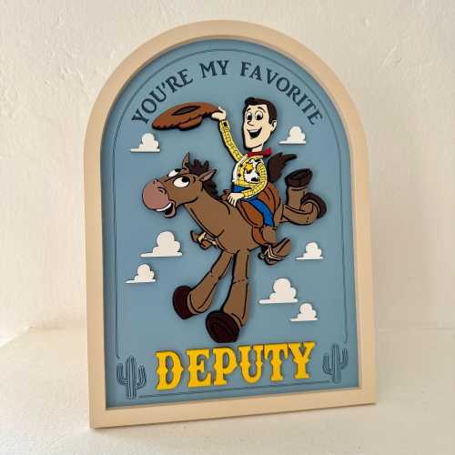 You're My Favorite Deputy Sign | Toy Story Woody Sign | Toy Story Decor | Disney Decor