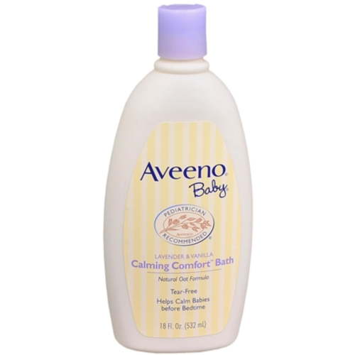 AVEENO Baby Lavender & Vanilla Calming Comfort Bath 18 oz (Pack of 6)