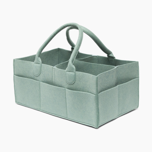 Sprucely Felt Diaper Caddy - Sage, Large