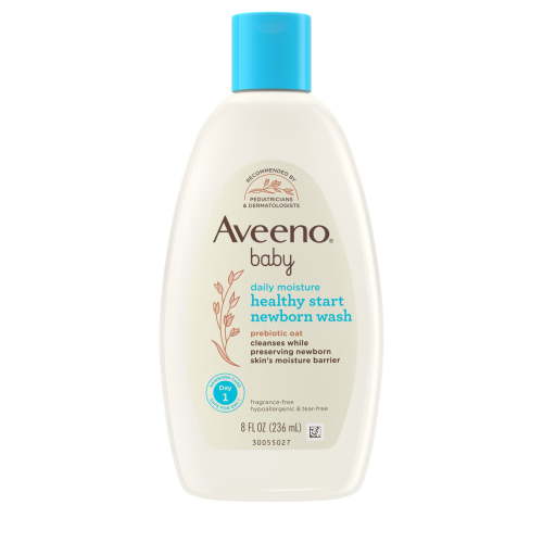 Aveeno Baby Healthy Start Nourishing Newborn Baby Body Wash, 8 fl oz, gentle, hypoallergenic, pH-balanced