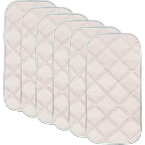 Sunny zzzZZ 6 Pack Baby Waterproof Changing Pad Liners - Quilted Thicker Ultra Soft Changing Table Cover Liners - Durable & Easy to Clean - Pink - 23" x 11"