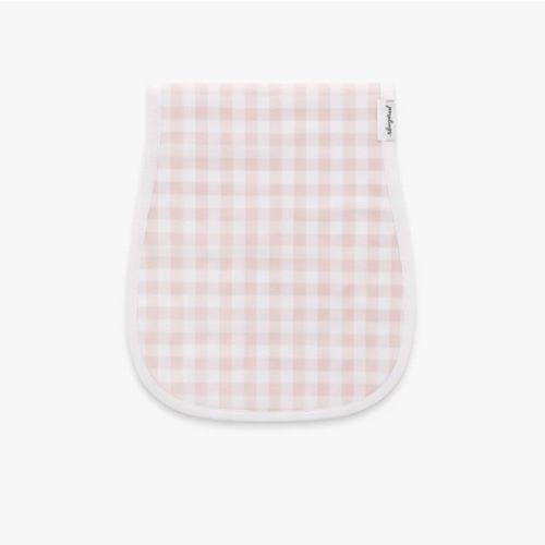 Picnic Gingham Burp Cloth - Pink | Gooselings