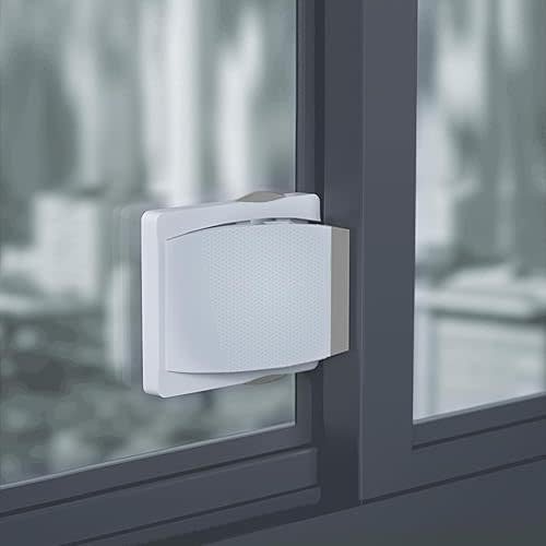 2 Pack Sliding Door Lock with 3M Adhesive - Child Safety Sliding Glass Door Lock for Sliding Glass Doors, Sliding Windows, Sliding Closets & Patio Doors - Easy Installation, No Drilling Required