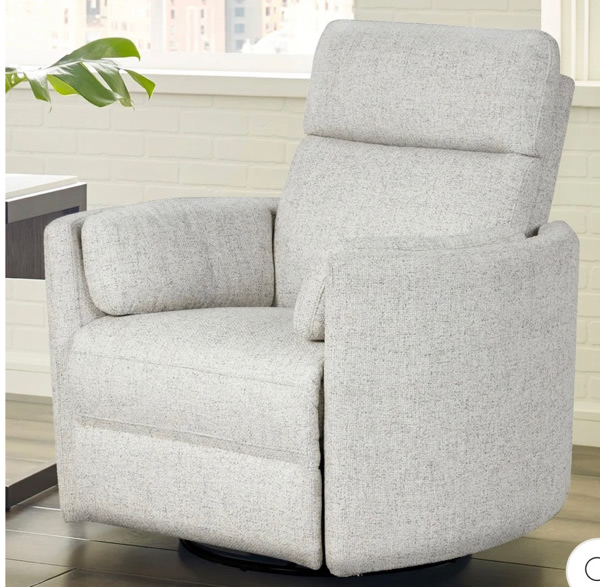 Brixy Radius Plus Power Swivel Glider Recliner with Power Tilt Headrest
