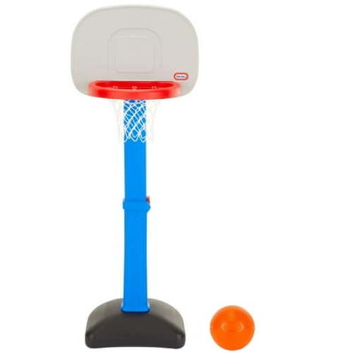 Little Tikes TotSports Easy Score Basketball Hoop with Adjustable Height, Indoor/Outdoor Toy, Blue