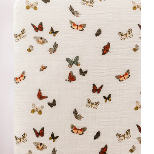 Butterfly Migration Crib Sheet