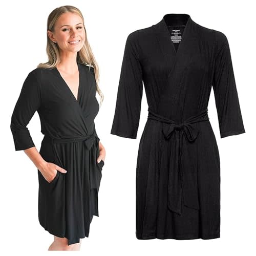 Posh Peanut Maternity Robe for Hospital Delivery - Soft Viscose Bamboo