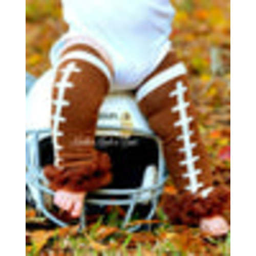 Football Leg Warmers with Ruffles, Baby, Toddler Leg Warmers