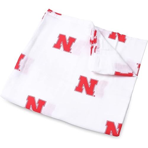 University of Nebraska Muslin Swaddle Blanket 47x47in