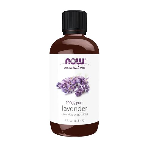 NOW Foods Essential Oils, Lavender Oil, Soothing Aromatherapy Scent, Steam Distilled, 100% Pure, Vegan, Child Resistant Cap, 4-Ounce