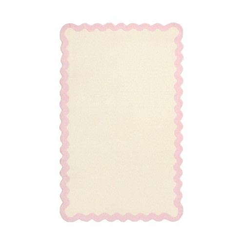 Wave Border Rug 5x8'