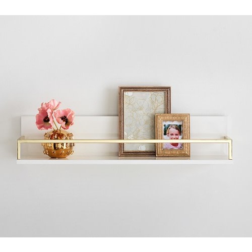 Gold Polished Kids Shelves | Pottery Barn Kids