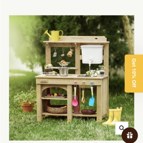 Tiny Land® DuoPlay Mud Kitchen - Real Working Faucet