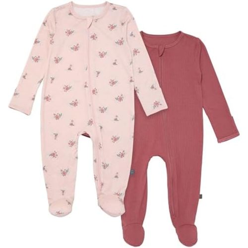 Modern Moments by Gerber Unisex Baby 2-Pack Sleep 'N Play with Mitten Cuffs