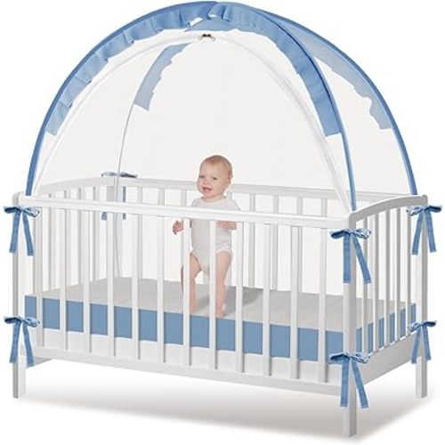 Crib Tent - Crib Net to Keep Baby in, Stop Baby from Climbing Out of Crib