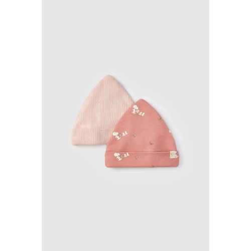 Baby 2pk Little Snoopy Halloween Cap Set - Pink 0-6M
