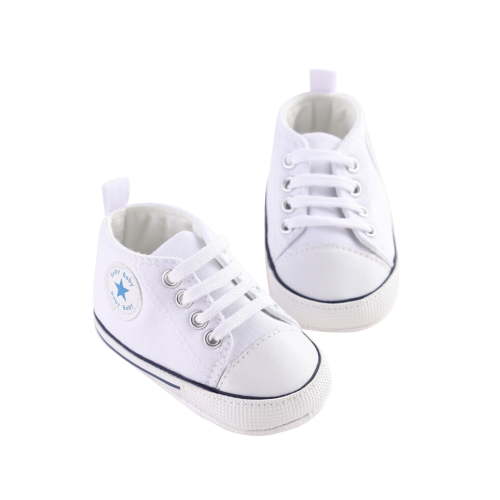 Unisex Baby Boys Girls Sneaker Soft Anti-Slip Sole Newborn Infant First Walkers Canvas Denim Shoes