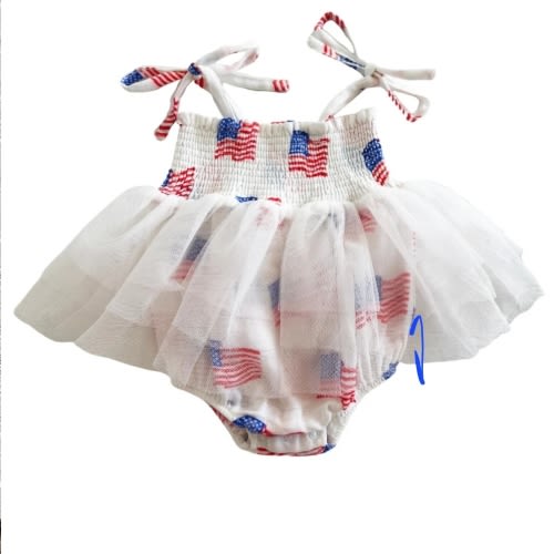Muslin Tutu Bubble, American Flag