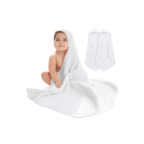 Baby Hooded 9 Layer Muslin Cotton Towel for Kids