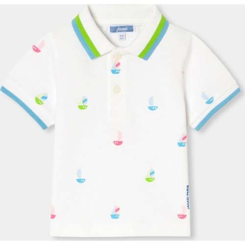 Baby Boy Short Sleeve Polo Shirt White