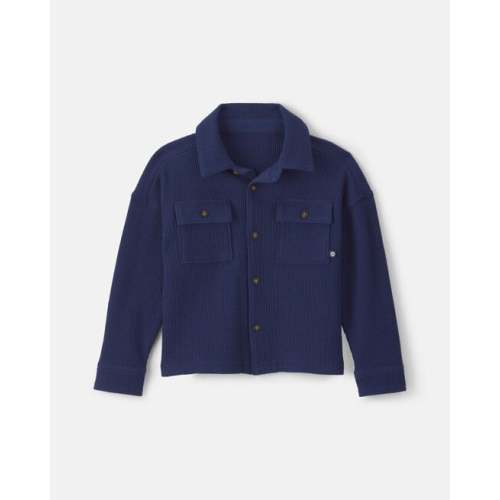 Toddler Boy Thermal Long-Sleeve Button-Down Shirt - Navy Blue - OshKosh B'gosh | Carter's