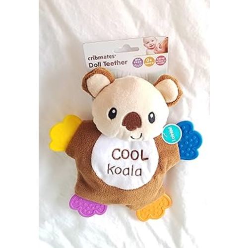 Cribmates Teether Doll Brown and White Cool Koala Bear with Four Multi-Color Teether Paws and Soft Crinkle Body : Amazon.com.mx: Bebé