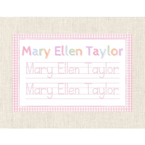 Personalized Tracing Placemat / Name / Custom