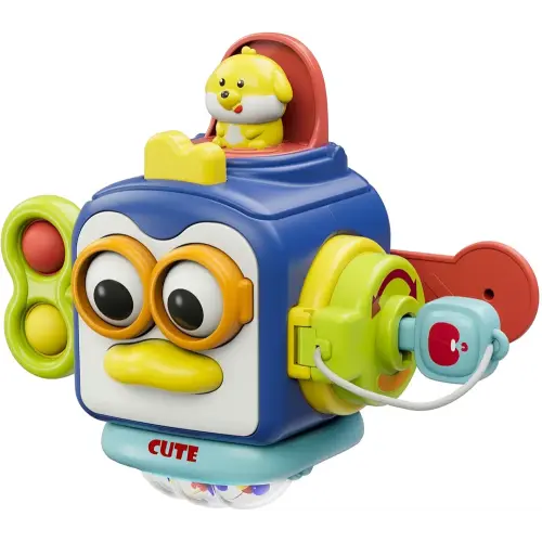 Montessori Toys for 1 Year Old, Sensory Toys for Toddlers 1-3, Travel Activities Busy Cube, Baby Gifts for 12 18 Month, Motor Skills Educational Learning Toys
