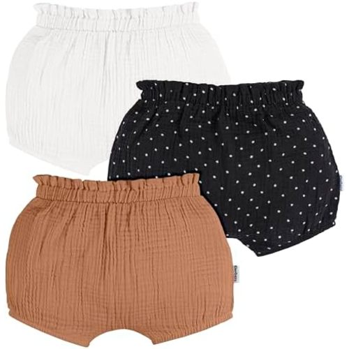 Gerber Baby Girls' 3-Pack Bubble Shorts
