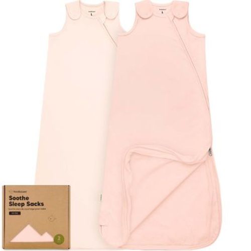 KeaBabies 2-Pack Sleep Sacks for Babies, Soothe Sleeping Sack Wearable Blanket, Infant, Toddler, Newborn Swaddle Sack (Glacier, Large)