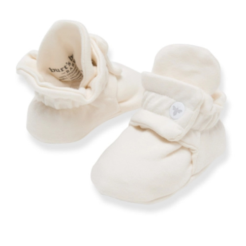 Solid Adjustable Organic Baby Booties | Burt's Bees Baby™