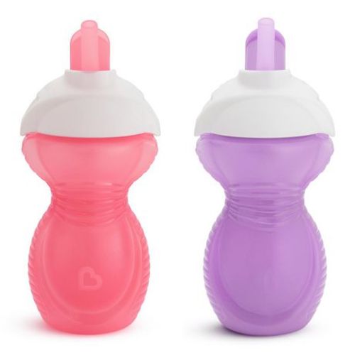 Munchkin Click Lock™ 9oz Flip Straw Cup, 2 Pack, Flip Straw Cup