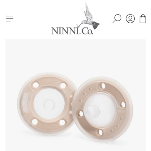 Ninni Pacifier Oatmeal 2 Pack