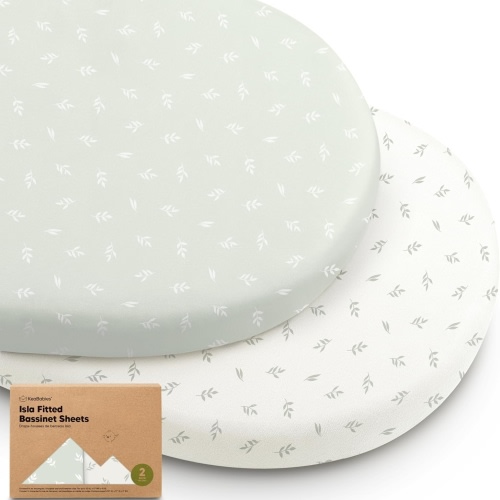 Amazon.com: 2-Pack Organic Bassinet Sheets for Girls, Boys - 100% Cotton Bassinet Mattress Sheets Compatible with Halo Bassinest Swivel Sleeper, Graco, Baby Delight, Chicco, Unisex Fitted Bassinet Sheets (Elly) : Baby