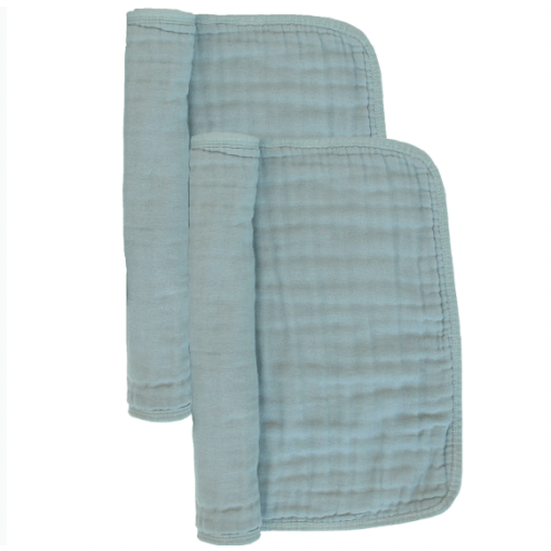 Cloud Muslin™ Burp Cloth 2 Pack - Steel