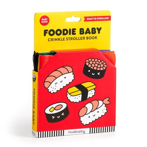 Foodie Baby – Delicious Early Development Crinkle Fabric Stroller Book for Toddlers and Babies