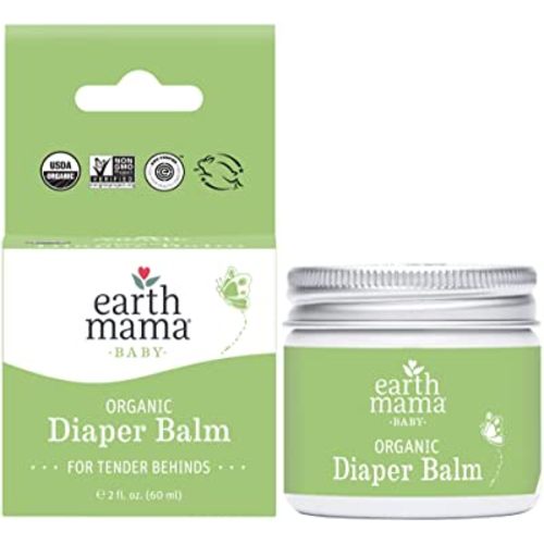 Earth Mama Organic Diaper Balm Multipurpose Baby Ointment | EWG Verified, Petroleum & Fragrance Free with Calendula for Sensitive Skin, 2-Fluid Ounce