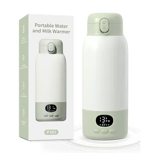 Portable Bottle Warmer 17oz Large Capacity Bottle Warmer for Travel, Fast Heating for Breast Milk Formula and Milk, Suitable for Baby Outdoor Airplane and Car Green5