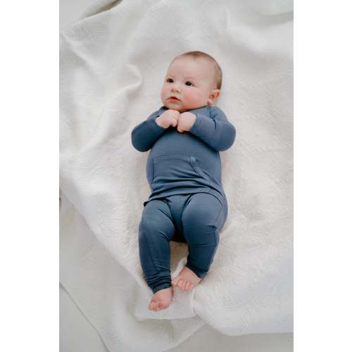Finley Romper in Midnight Blue