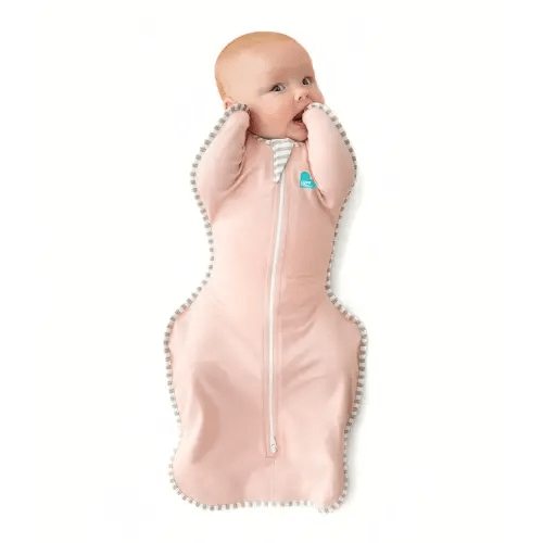 Love To Dream Swaddle UP Self-Soothing Sleep Sack 8-13 lbs., Dramatically Better Sleep, Snug Fit Calms Startle Reflex, 1.0 TOG, Dusty Pink, Small