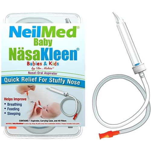 SQUIP Baby NäsaKleen Nasal Aspirator, Baby Shower Gift and Registry Necessity, 51 Piece Set